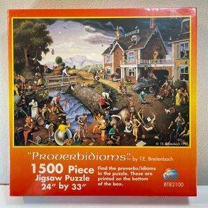 Vintage 1997 Suns Out Proverbidioms 1500 Piece Puzzle NEW Sealed!